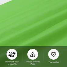 Lime Green 6 Pack Plastic Table Cloth 54\ X 108\, Disposable Tablecloths Rectangle Table Cover, Plastic Tablecloths For Parties,Rectangle,LimeGreen - 萊姆綠 - 查看 5