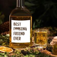1pc/3pcs/5pcs Of Best Friend Wine Bottle Stickers, Perfect Gifts For Best Friends, Fun Birthday Wine Labels, Ideal For Birthday Parties And Celebrations, A Great Present For Your Best Friend And Close Friends - High Quality, Self-Adhesive - Multicolor - View 4