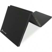 ProSource Tri - Fold Folding Thick Exercise 6u2019x2u2019 With Carrying Handles, Gymnastics, Stretching, Core Workouts - Black - View 2