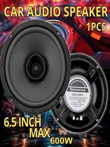 1pc 4/5/6 Inch 600W Car Audio Speaker, 2-Way Full Range Speaker With Car Frequency Response, Subwoofer Midrange Super Slim Upgrade Speaker