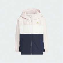 Adidas New Year Children's Casual Fleece Hooded Jacket JF3880 - Pink - View 1