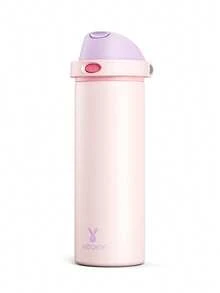 Meoky 24oz Vacuum Insulated Water Bottle with 2-in-1 Straw and Spout Lid, Insulated Cup, Keep Cold 24H, Leak-Proof, Fits in Car Cup Holder, Stainless Steel Tumbler for Sports, Travel, and School - 藕粉色 - 查看 7