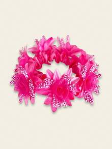 1pc Women's New Solid Color Faux Fabric Daisy & Rose Flower Hair Scrunchie, Suitable For Daily, Vacation, Hairstyle, Hair Tie, Hair Accessories, Holiday Gift ,Ponytail Holders ,Hair Elastics ,Hair Rubber Bands ,Hair Rope - Multicolor - View 17