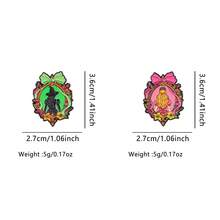 Ghim cài áo, huy hiệu, phụ kiện trang trí ba lô bằng men dễ thương, quà tặng thời trang nữ, phụ kiện trang sức thời trang. - màu đen - Xem 2