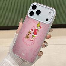 Funda para teléfono con espejo "El  y sus amigos", con temática navideña. También funciona como espejo y es compatible con  17,  16 Pro Max,  15 Pro Max,  13 y  12. Fabricada en TPU, ofrece protección contra golpes y caídas. Un regalo perfecto para familiares, amigos, reuniones navideñas y celebraciones como Navidad, cumpleaños y ocasiones especiales. - Plateado - Ver 3