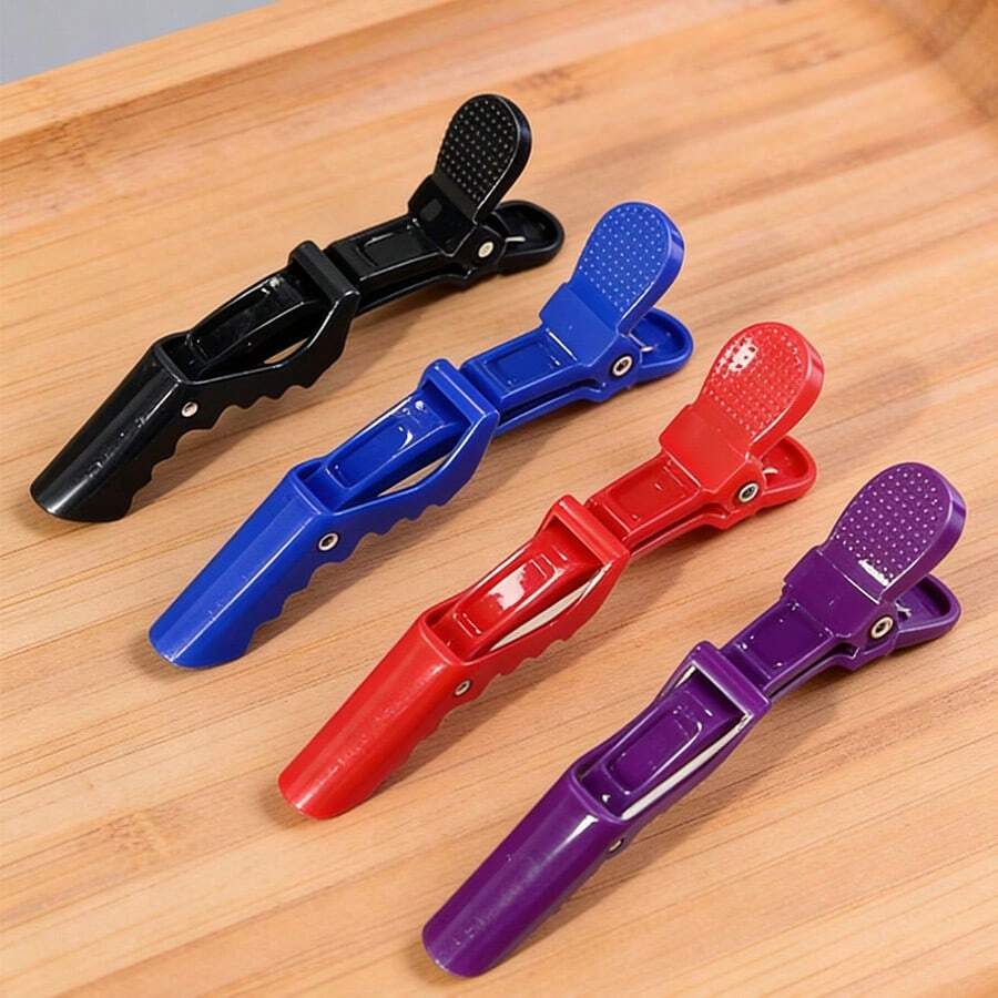 1pc Crocodile Hair Clip, Hairstyling Clip, Barber Clip, Bathroom Hair Clip, Hair Sectioning Clip, Suitable For Home Haircut, Bathroom - Multicolor - View 1