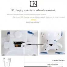 1. Gesture Sensing Flying Robot, Shock-Resistant Material, Infrared Remote Control, Sensing Flying Toy Robot, Plastic Flying Toy Gesture Sensing Aircraft, Interactive Youth Toy, Gift (With And Without Remote Control Versions, Handmade Painting May Have Slight Unevenness, Handmade Measurement May Have Slight Deviation)