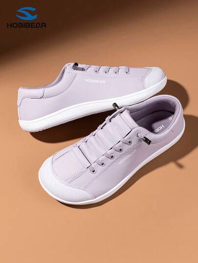 HOBIBEAR 宽鞋头极简赤足鞋，单绑带设计，男女通用，简约透气，舒适越野跑鞋，PU皮革鞋面