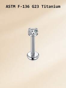 16G Titanium Alloy Lip Stud 3mm Ball CZ Lip Ring Monroe Lip Ring For Women, G23 Cartilage Earring, Barbell Length 6mm 8mm 10mm Body Piercing Jewelry - Lip Stud - View 11