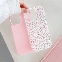 さまざまなモデルに対応する、緑のリーフがインったエレガントで新鮮なな花の茎の電話ケース。 2-in-1のデュアルレイヤーのゼリーテクスチャが特で、柔らかいらかくタッチり心地よいが良く、耐衝撃性があり、耐久性があります。 - ピンク - チェックする 3