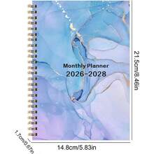 Agenda 2026 - 2028, agenda mensual u2013 Diario de citas en espiral con pestaas de 36 meses para hombres, estudiantes, familia, maestros y mujeres - Púrpura - Ver 5