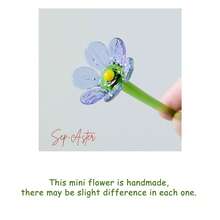 1pc Mini Glass Flower Bouquet, Colorful Handmade Glass Flower Decor Set - Birthday, Wedding, Mother's Day, Office, Home Decor, Valentine's Day Gift - Multicolor - View 19