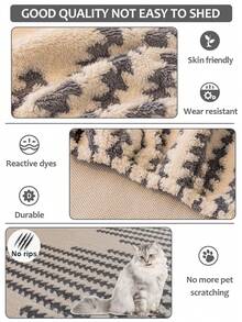 1 Pc New Autumn And Winter Thick Comfortable Cotton Velvet Sofa Hat Season Plush Cushion Cover Anti Slip Elastic Sofa Cover Cloth,Living Room 1/2/3/4 Seat Sofa Cover - Grey - View 4