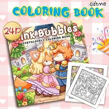 Pink Bubble: Cute & Comfortable, Romantic & Dreamy, Fun Coloring, 24 Thick Paper Sheets, Ideal For Wedding Souvenirs, Gifts For Lovers, Ladies, Back To School, Easter, Stationery - Pink Bubbles - View 9