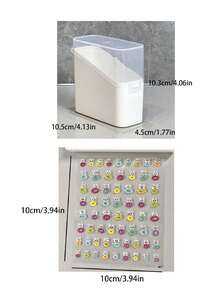 Refrigerator Door Organizer, Kitchen Flip-Top Refrigerator Storage Box, Food Divider, Storage Box,Fridge Side Door Storage Containers,Clear Plastic Multi-Purpose Organizer Bins,Easy Access,High-Quality Transparent Plastic, Ensure Longevity,For Refrigerator, Cabinet, Storage For Small Items, Fruits, Vegetables,Perfect Gift For Christmas, New Year'S, Valentine'S Day, Thanksgiving, Halloween, And Mother'S Day - Multicolor - View 10