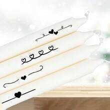 4 pezzi Fogli di trasferimento a cuore per San Valentino EYESWEB - Toppe con citazioni d'amore e bordi, Decalcomanie da ferro fai-da-te adatte per vetro, metallo, ceramica, plastica - Applicazione facile, adesione permanente per tazze, barattoli - Multicolore - Visualizzare 8