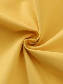 Young Girls Summer New Girls Solid Color 3D Bow Decor Patchwork Plaid Casual Gigot Sleeve Dress - Yellow - View 10