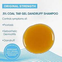True+Real Therapeutic Plus Tar Gel Anti-Dandruff Shampoo 0.5% Coal Tar, 16 Fl Oz, Original Strength(default) - Multicolor - Ver 2