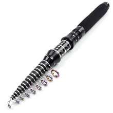 超硬伸缩海钓竿，碳纤维材质，适用于船钓和海钓，2.1-3.0米多种尺寸可选，欧美专业钓鱼装备，男士礼物，长辈礼物 - 黑色 - 查看 14