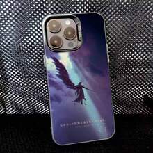 Funda de teléfono Final F-Fantasy Sephiroth para 17,16,15,14,13,12,11,Pro,Max,Plus, anti-caída, negra mate dura - Z8 - Ver 8