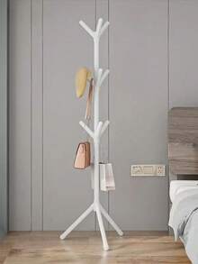 Light Luxury Coat Rack - Modern Simple Hat And Accessories Storage Rack Multi-Hook Design Durable - White - View 4