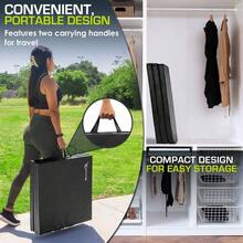 ProSource Tri - Fold Folding Thick Exercise 6u2019x2u2019 With Carrying Handles, Gymnastics, Stretching, Core Workouts - Black - View 5