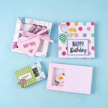 1pc Shadow Box Punch Board, Suitable For DIY Shadow Box And Sleeve Making, Bring Your Paper Craft Creations To Life! Can Make 4 Common Sizes Of Exquisite Shadow Boxes: 2", 3", 4" And 5" - Multicolor - View 7