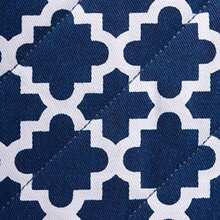 DII Cotton Lattice Dish Towels with Loop, 18 X 28" Set of 2, Fast Dry Kitchen Tea Towels for Everyday Cooking and Baking-(Nautical Azul Oven Mitts) - Multicolor - Ver 4