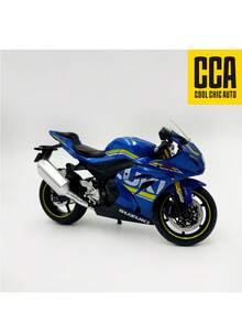 C C A 1:12 Suzuki GSX-R1000 摩托車合金模型，可站立，後輪懸吊，車把可左右轉向，附展示底座，男孩女孩玩具，萬聖節聖誕節生日禮物 - 彩色 - 查看 7