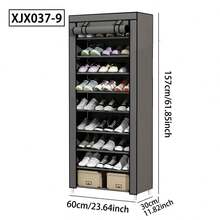Compact, Space-Saving, Multi-Tier Shoe Rack For Clutter-Free Entryways And Dorm Rooms, A Dust-Proof, Easy-Clean Storage Cabinet Designed To Maximize Small Hallways, Closet Corners, And Mudrooms With Adjustable Shelves, Moisture-Resistant Finish, Sturdy Steel Frame, Non-Slip Base, And Roomy Compartments That Accommodate Sneakers, Boots, Heels, And Flats - Multicolor - View 16