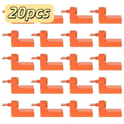 20 Piezas Niveladores de Baldosas, Sistema de Ajuste Ángulo Recto Reutilizable en L, ABS Alta Resistencia para Refuerzo y Alineación de Esquinas en Azulejos