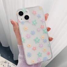 Funda a prueba de golpes de borde suave y moderno con patrón de flores para iPhone 7 / 8 / 11 / 12 / 13 / 14 / 15 / X / XR / Xs / Mini / Plus / Pro / Pro Max / SE. Esta funda a prueba de golpes es un compañero confiable para tu teléfono. - 1 pieza - Ver 5