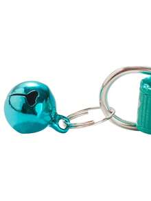 Adjustable Rainbow Cute Bell Collar With Paw Print Pattern, Suitable For Cats - Multicolor - View 5