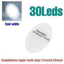25W LED Recessed Downlight, 120° Beam Angle, AC220V, Suitable For Shops, Corridors, Garages, Indoor Living Rooms, Kitchens, Bedrooms, Closets, Bathrooms, Bright And Flicker-Free, Modern Home Decor Lighting Fixture, SMD2835 Cool White, 5W/10W/15W/20W - LED Downlight-220V(120°Beam Angle) - View 15