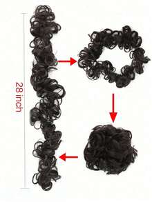 Phụ kiện búi tóc rối tự làm, dây buộc tóc xoăn, kẹp búi tóc, phụ kiện búi tóc đuôi ngựa, dây buộc tóc đuôi ngựa kiểu búi bánh donut, phụ kiện tóc, kẹp tóc nữ, dây buộc tóc co giãn, dây buộc tóc, dây chun buộc tóc, dây buộc tóc, dây thun buộc tóc - Nhiều màu - Xem 3