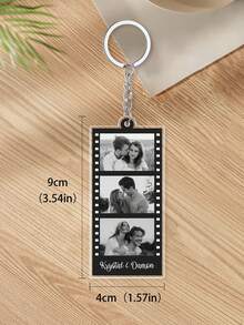 1个定制照片钥匙扣 - 5种款式，个性化照片吊坠，独特纪念品，定制照片钥匙扣，送给朋友、家人的礼物，生日礼物，情人节礼物，个性化定制礼物，情侣礼物，适用于家居、办公室、车钥匙等，情人节男士礼物，男友礼物，个性化配饰，背包吊坠，圣诞礼物，个性化礼物，实用时尚 - 彩色 - 查看 22