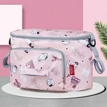 1pc Baby Stroller Hanging Bag Shoulder Mommy Bag - Black - View 15