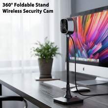 1080P 全高清网络摄像头，配备可旋转鱼眼镜头和即插即用的 USB 接口 - 自动对焦/自动曝光/持久色彩，兼容 PC/笔记本电脑，适用于流媒体、视频通话、在线课程、录制 - 兼容 Zoom/