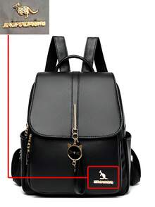 Anti-Theft PU Leather Backpack, Women's Wallet, Multifunctional Fashion Everyday Bag, Multi-Pocket Lightweight Travel Bag, Large Capacity Minimalist Backpack, Convenient Backpack, Suitable For Students, Nurses, Teachers, Business Professionals, Travel, Commuting, Shopping, Office, Dating, Hiking, Training, Work, Birthday Gift, Holiday Gift, Backpack - Multicolor - View 12