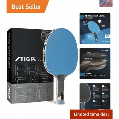 Pro Carbon Performance-Le<Wbr/>Vel Table Tennis Racket With Carbon Technology For T...
