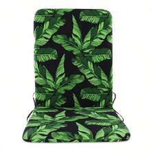 High Back Outdoor Chair Cushions-Water Proof Patio Dining Chair Cushions, Removable Machine-Washable Cover For Camping Beach Picnic Travel 17.72*41.34*1.97in - 墨綠色 - 查看 7