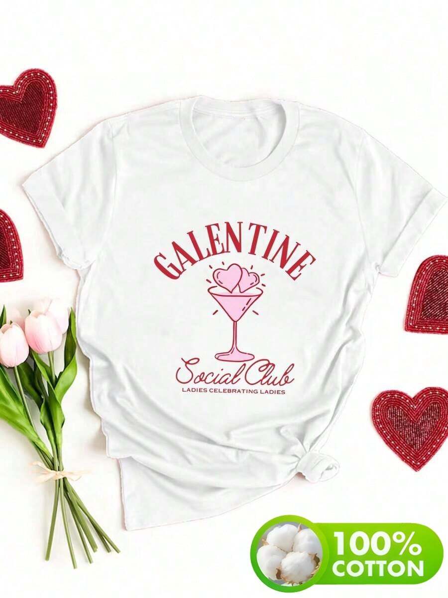 Ropa de mujer de talla grande,Camiseta informal de manga corta con cuello redondo para mujer con estampado gráfico de botella único, corte regular - Blanco - Ver 1