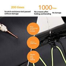 1PC Multi-Functional Portable Bicycle Bag Rear Waterproof Road Bike Hanging Bag Mountain Bike Management Front Beam Bag