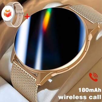 1.28-Inch High Definition Display, Wireless Calling, Customizable Wallpaper, Compatible With Android And IOS, Includes Fitness Tracking, Message Alerts, And Music Control, Interchangeable Straps, Suitable For Both Men And Women