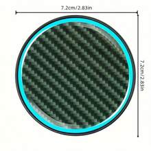 夜光车载杯架垫，防滑夜光饮料垫，适用于汽车内饰装饰，防溅饮料托盘垫，适用于轿车、SUV 和卡车，时尚汽车内饰配件，适合夜间驾驶，易于清洁，日常使用。
