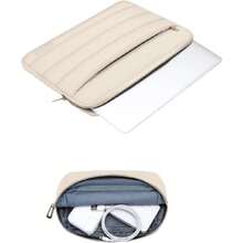 13-14 Pulgadas Funda Portátil,13.3 Pulgadas Laptop Manga Puffy Compatible con MacBook Air 13,13.6/Pro 13/Pro 14,HP  ASUS ,Funda Horizontal Poliéster con Pequeño Bolsa, Arena,36682256 - Rosado Sandía - Ver 5