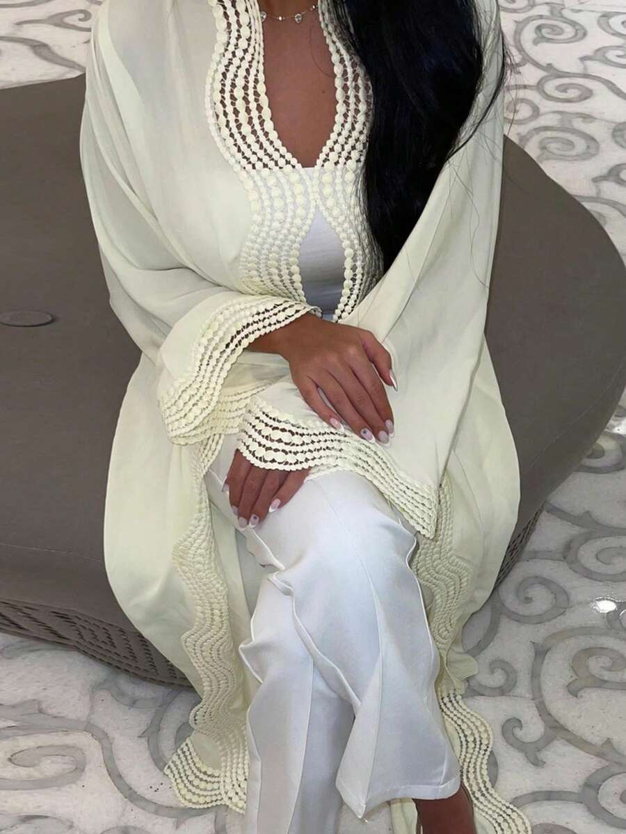 Women's Elegant Long Cardigan, Lightweight Outerwear Suitable For Daily Wear, New Style For Spring/Summer