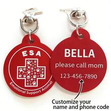 Identificador de Cachorro Personalizado, Identificador de Cachorro Personalizado Estilo Chaveiro Silencioso, Identificador de Animal de Estimação, Identificador de Cachorro Personalizado - Multicolorido - Visão 1