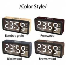 1pc Modern Minimalist LED Multi-Function Digital Alarm Clock; 5 Brightness Levels, Suitable For Home, Living Room, Office Decor, Christmas, Valentine's Day, New Year Gift - Multicolor - View 8