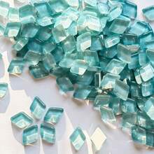 100pcs Rhombus Glass Mosaic Tiles - Premium Craft Decorative Pieces For Creative Art, Painting, Handmade Jewelry, And DIY Projects